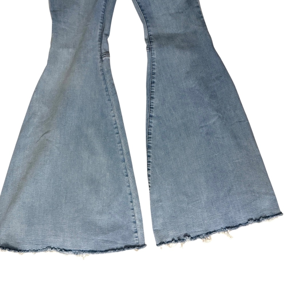 Free People Just Float On Flare Jeans Womens 28 Short Light Blue Stretch - Picture 3 of 13